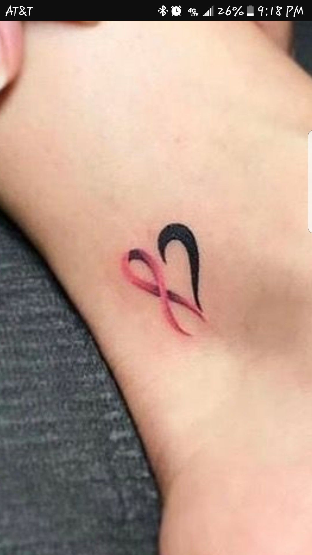 Breast Cancer Awareness Tattoo