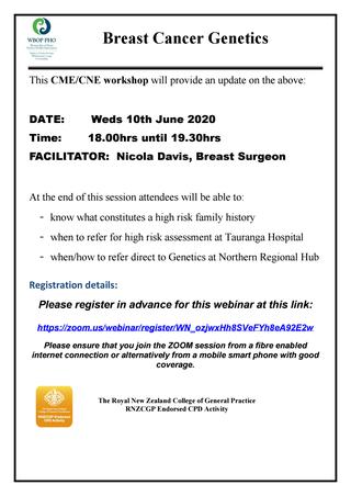 Breast Cancer Genetics Cme