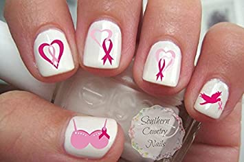 Breast Cancer Nail Art Stickers