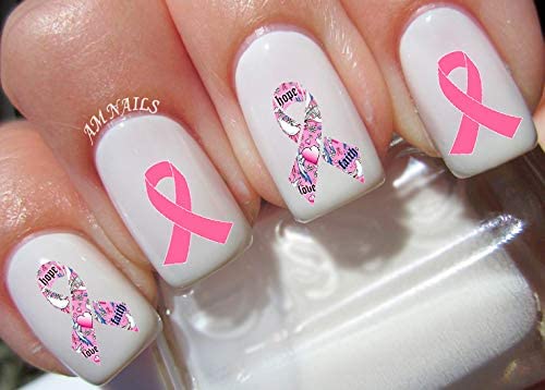 Breast Cancer Nail Art