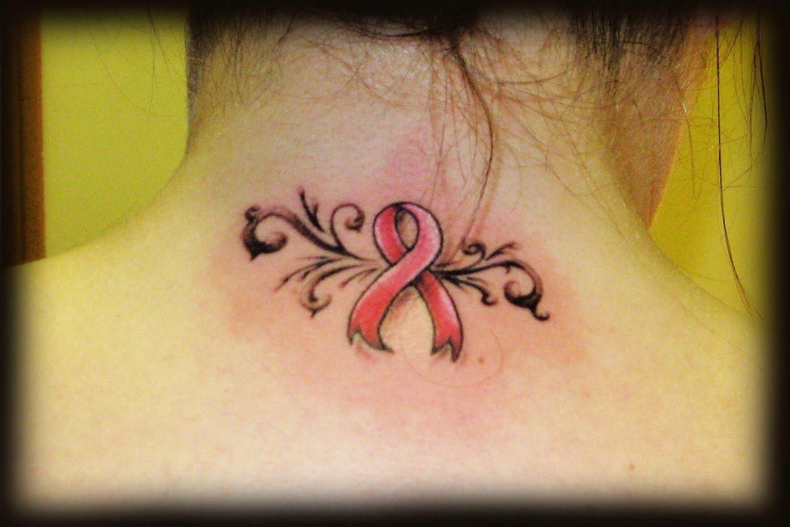 Breast Cancer Neck Tattoos