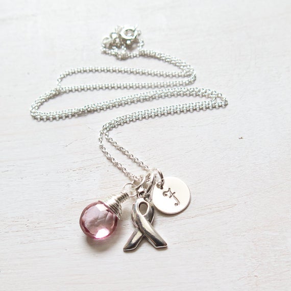 Breast Cancer Necklaces Sterling Silver